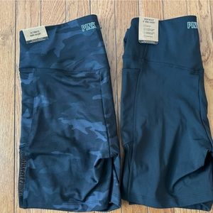 PINK by Victoria secret set of 2 bike stretch shorts Medium